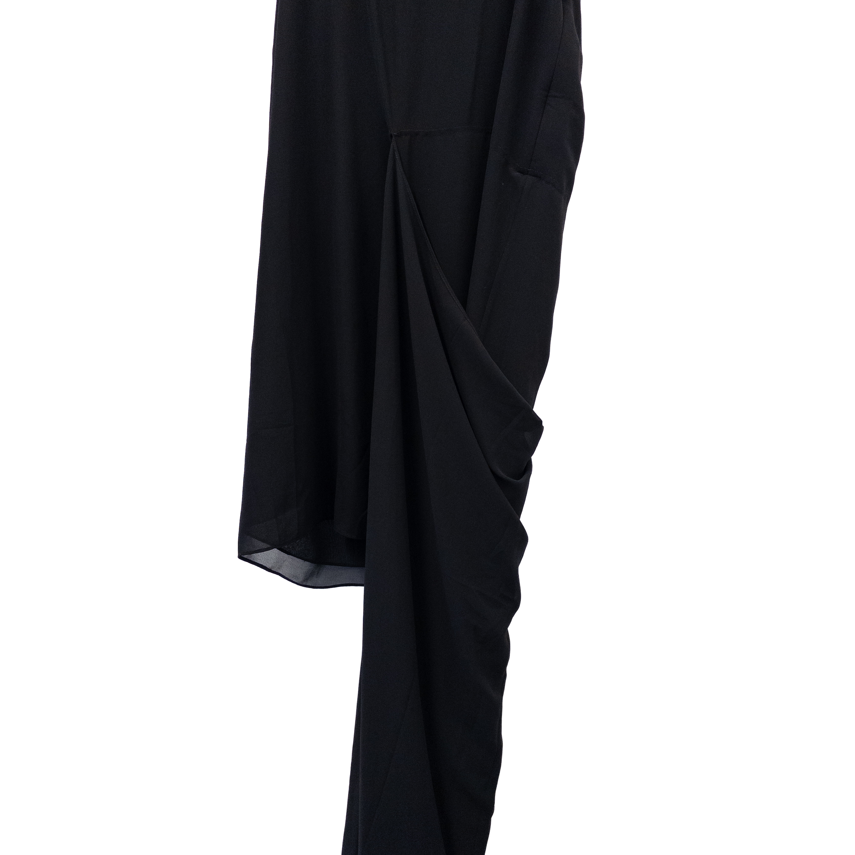 Acne Studio Scoop Neck Long Dress | Black