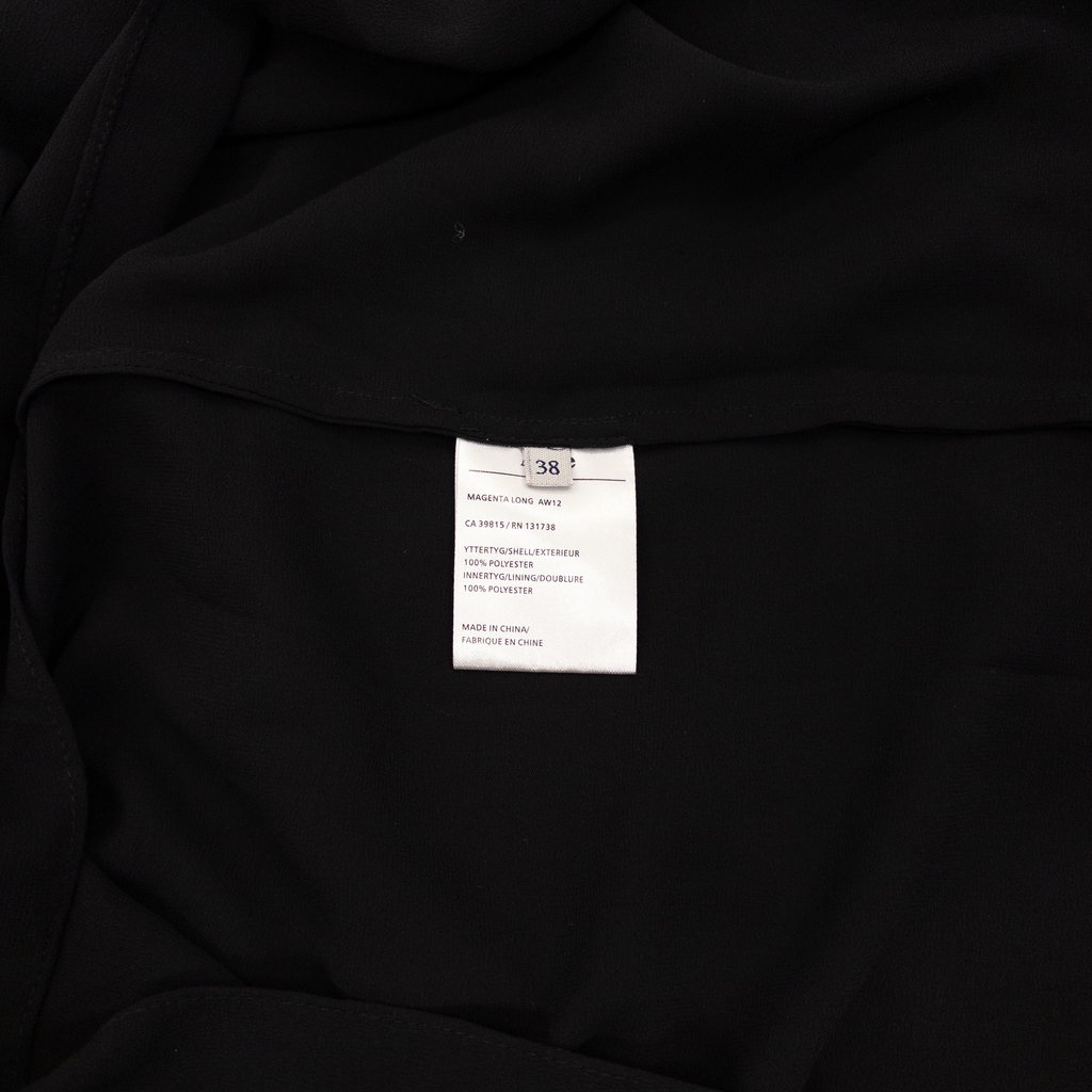 Acne Studio Scoop Neck Long Dress | Black