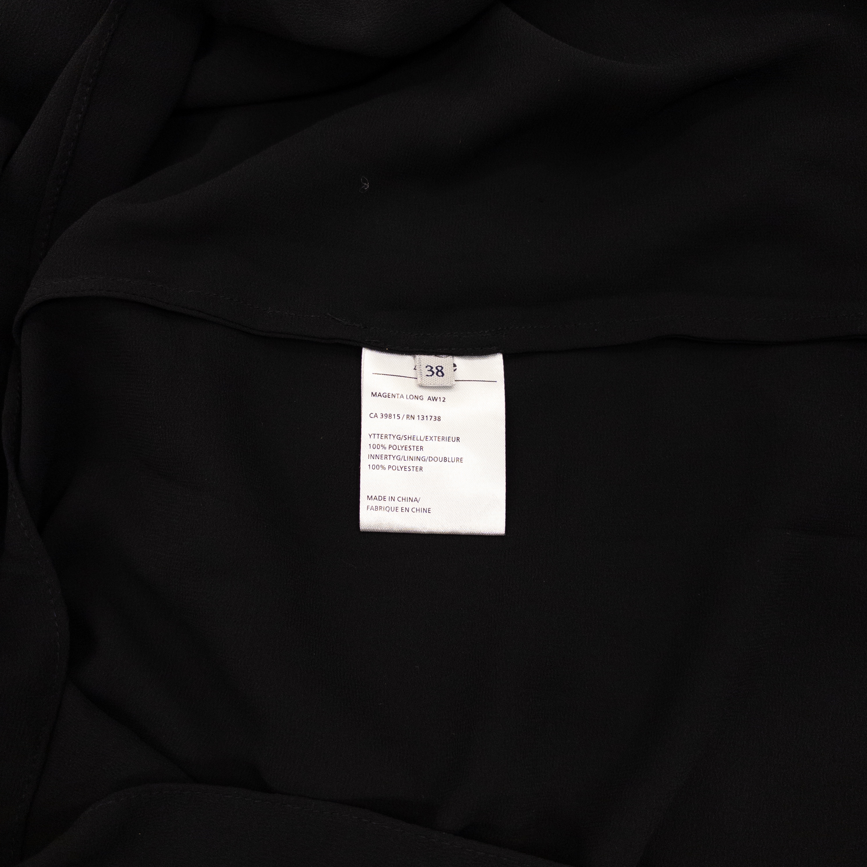 Acne Studio Scoop Neck Long Dress | Black