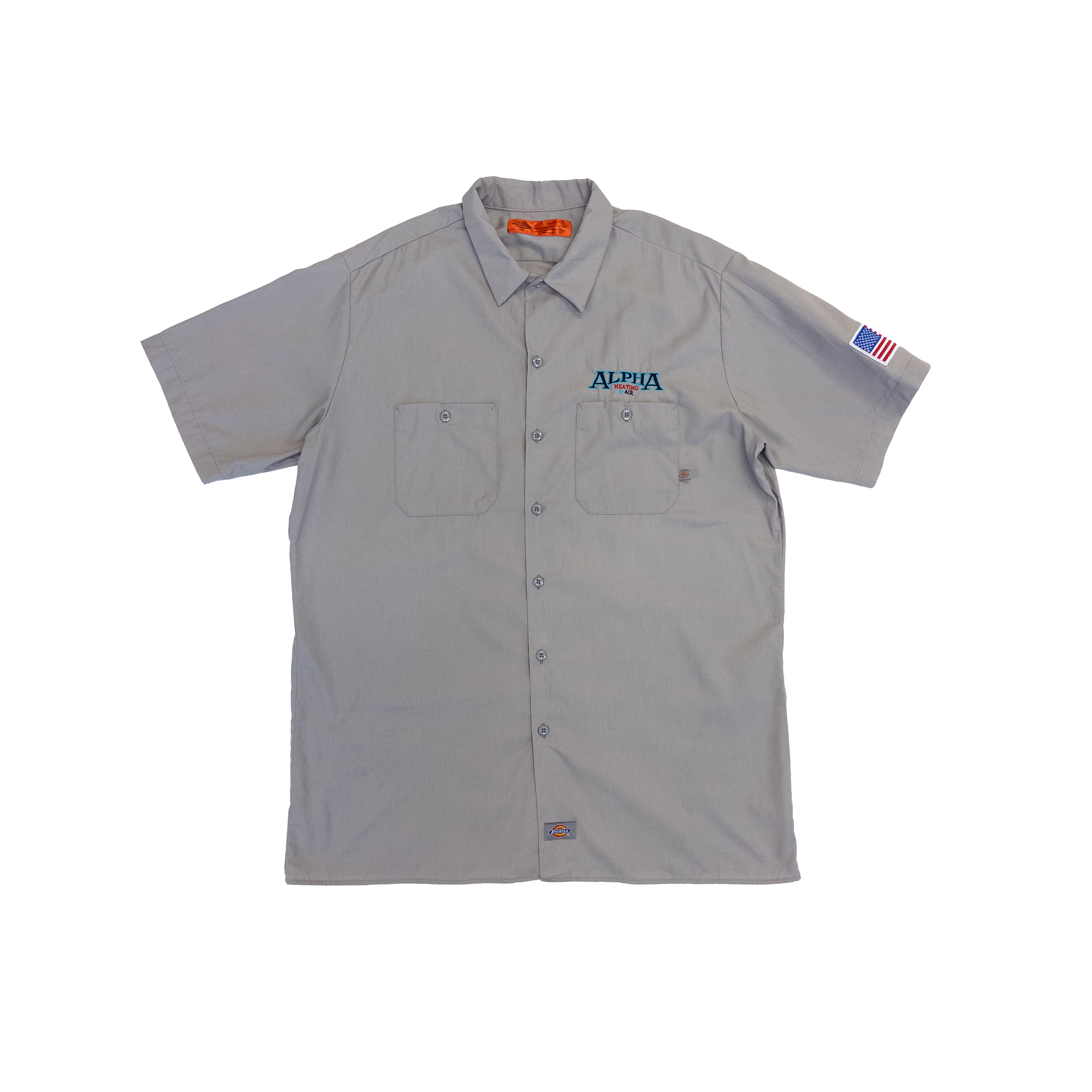 Dickies Alpha Heating & Air Work Shirt | XL | Grey Beige