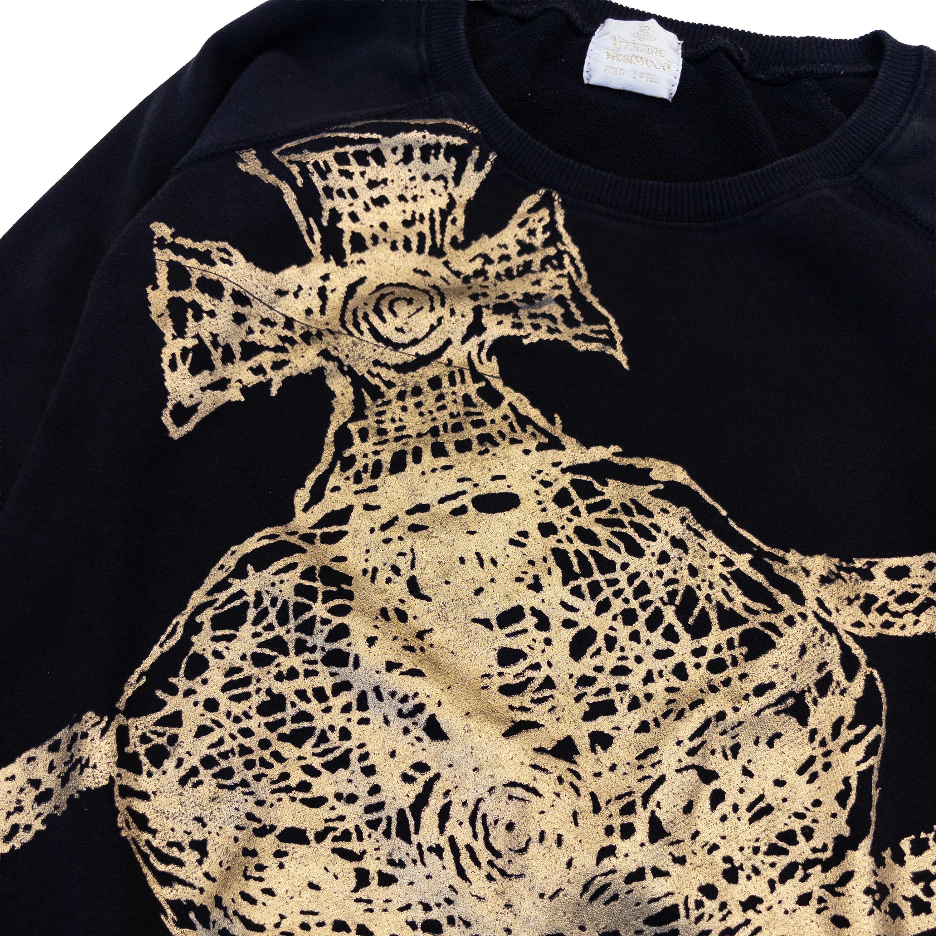 Vivienne Westwood Orb Print Crewneck Jumper | S | Black