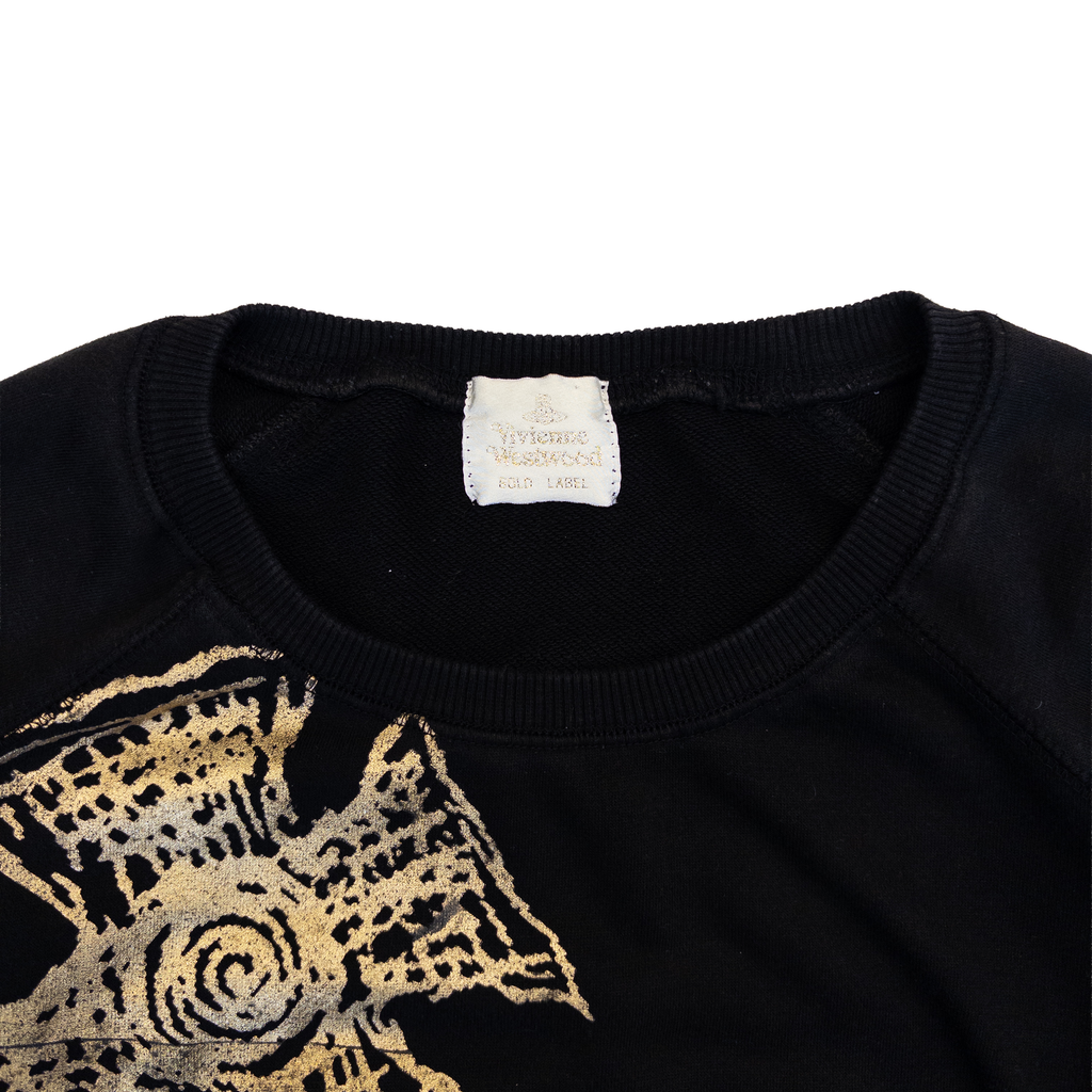 Vivienne Westwood Orb Print Crewneck Jumper | S | Black
