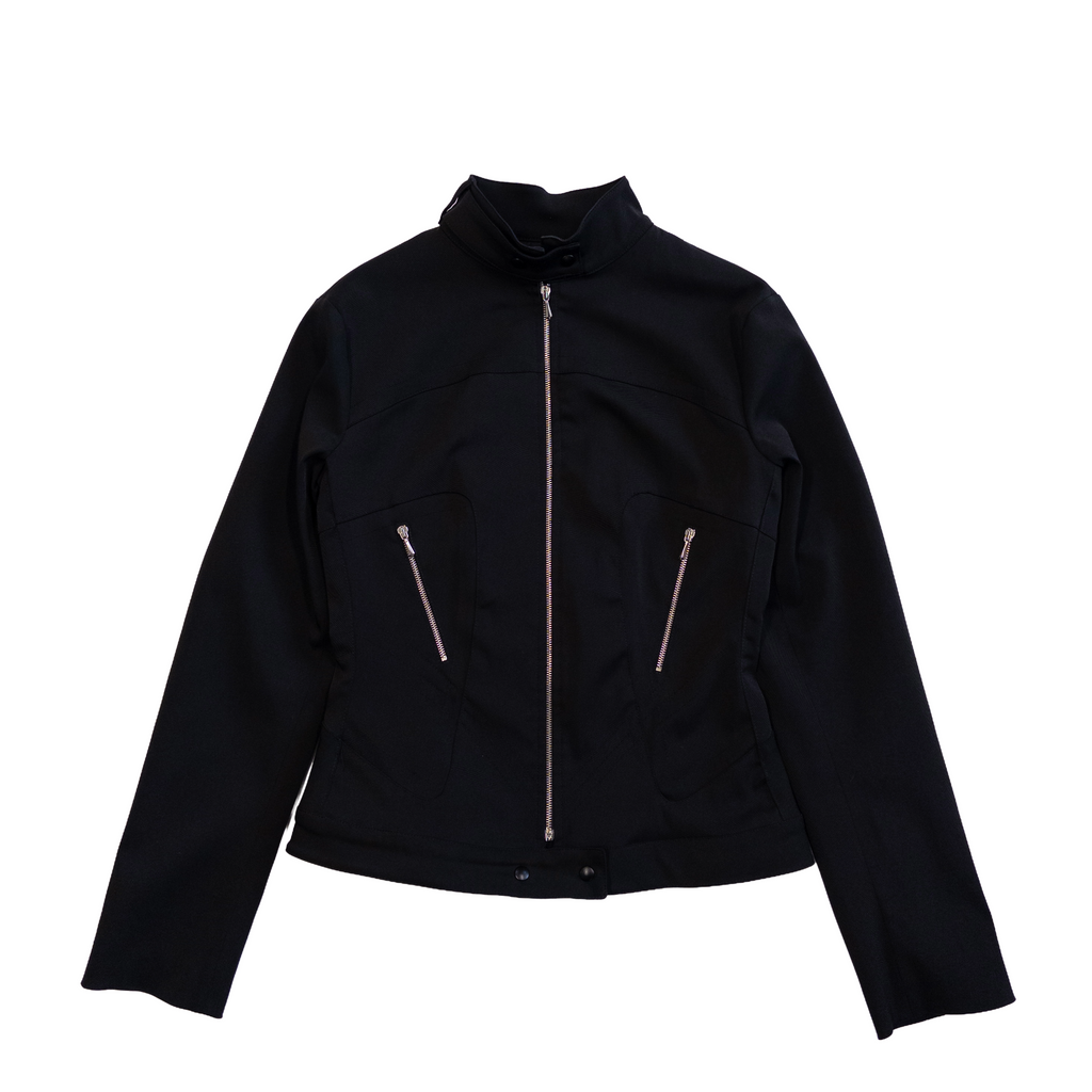 Holiday in Monaco Corset Zip Jacket | M-L | Black