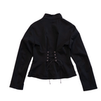 Holiday in Monaco Corset Zip Jacket | M-L | Black
