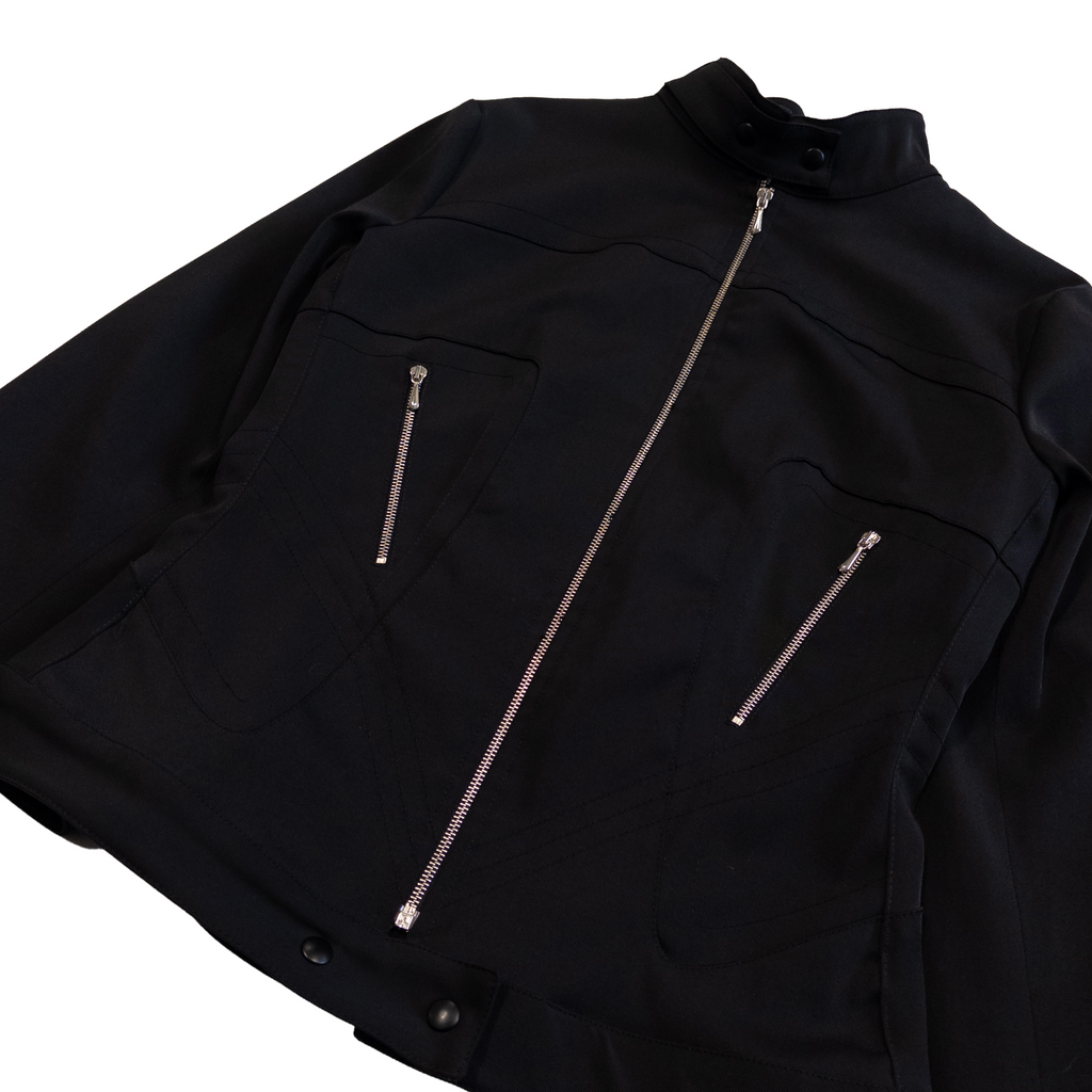 Holiday in Monaco Corset Zip Jacket | M-L | Black