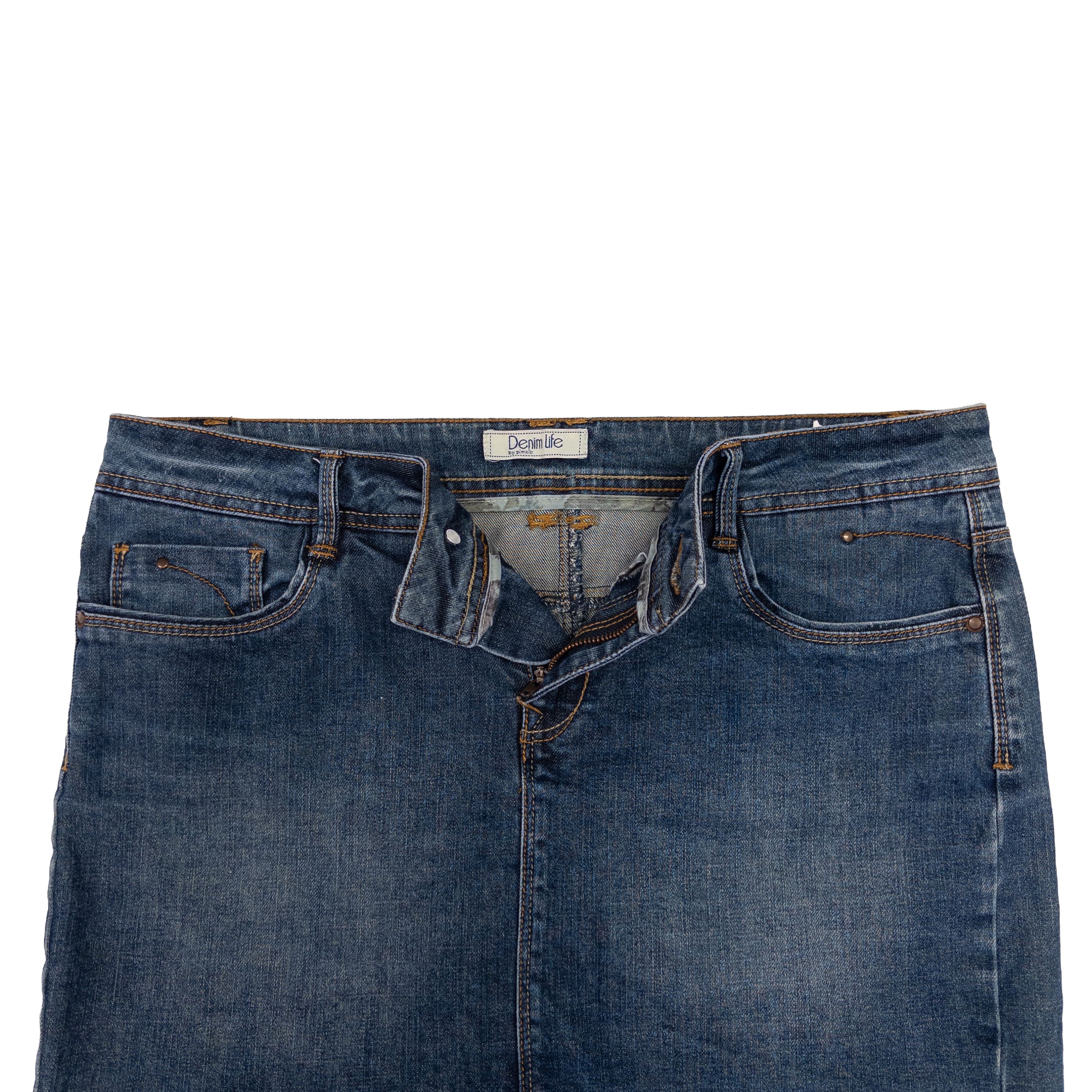 Denim Life Mini Denim Skrit | L-XL | Dark Washed