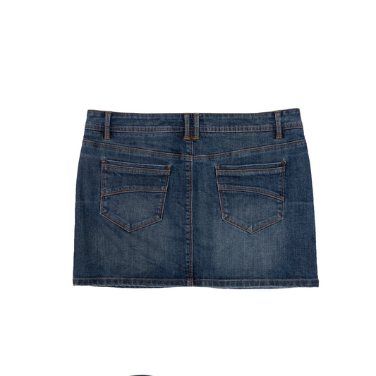 Denim Life Mini Denim Skrit | L-XL | Dark Washed