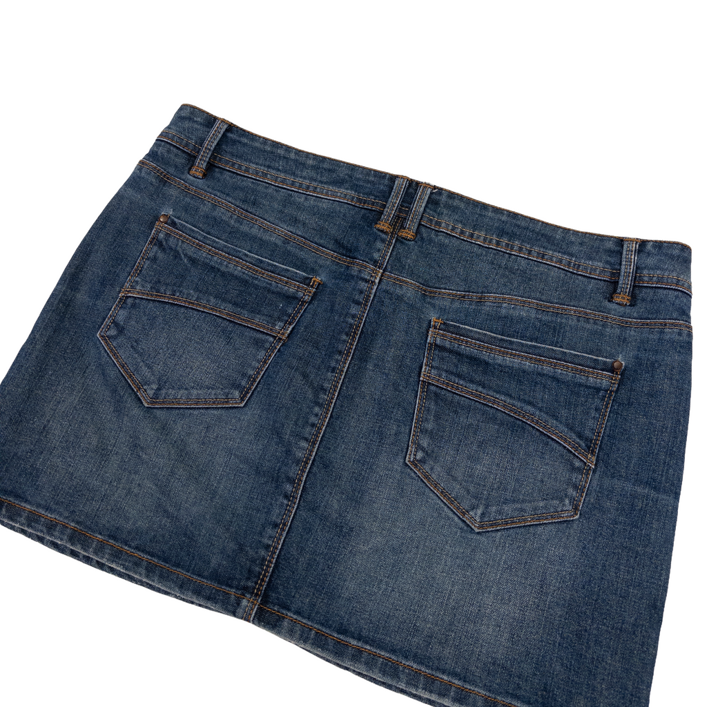 Denim Life Mini Denim Skrit | L-XL | Dark Washed