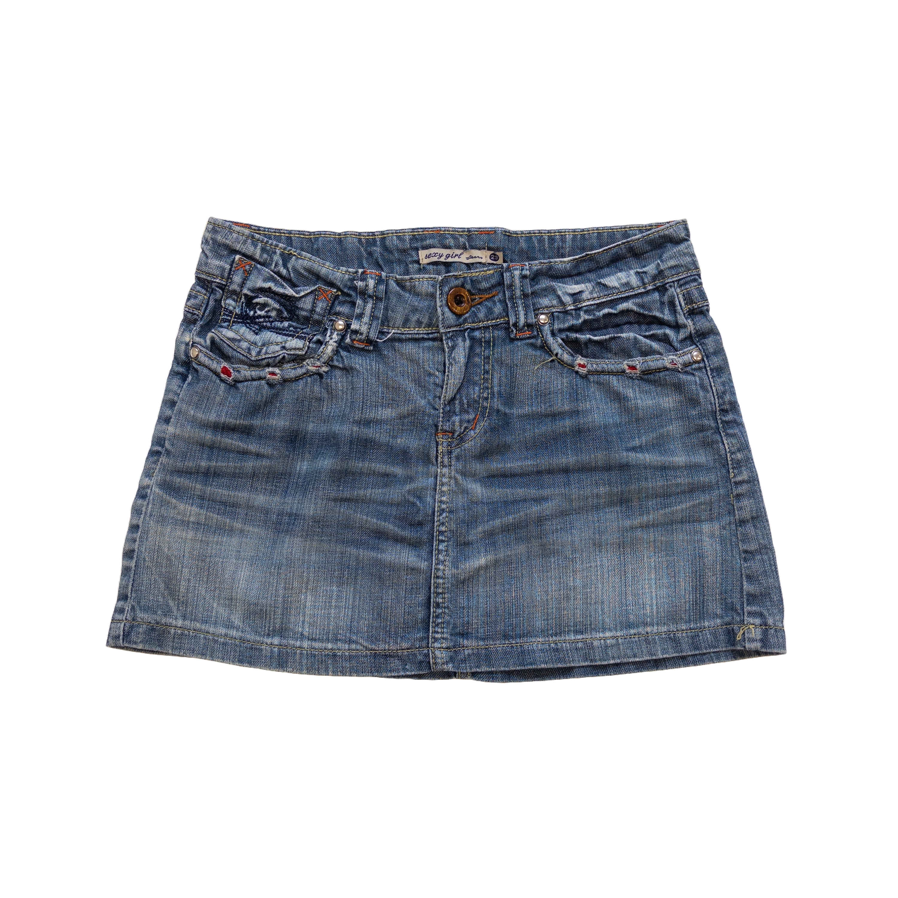 Sexy Girl Jeans Mini Skirt | Light Wash