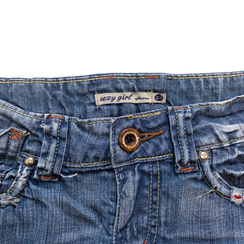 Sexy Girl Jeans Mini Skirt | Light Wash