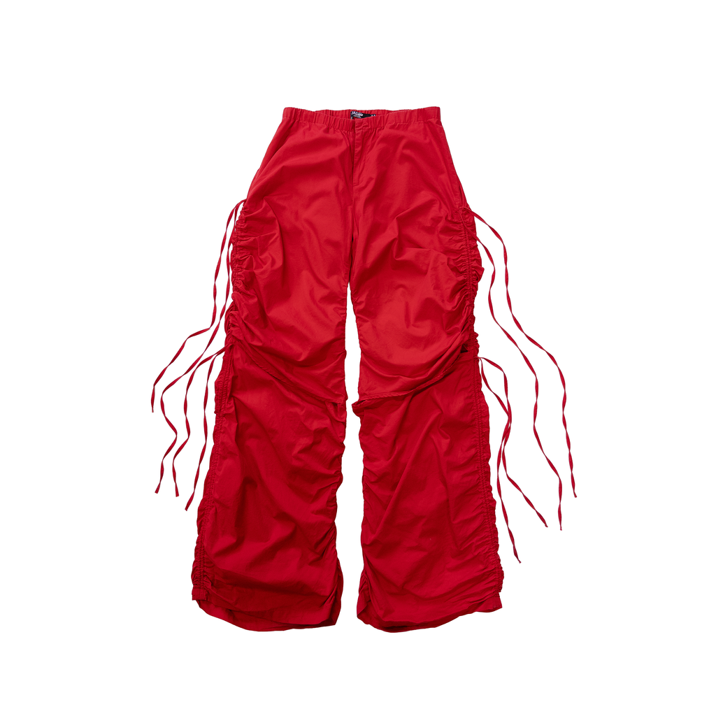 Jaded London Slit Side Strings Pants | M | Red