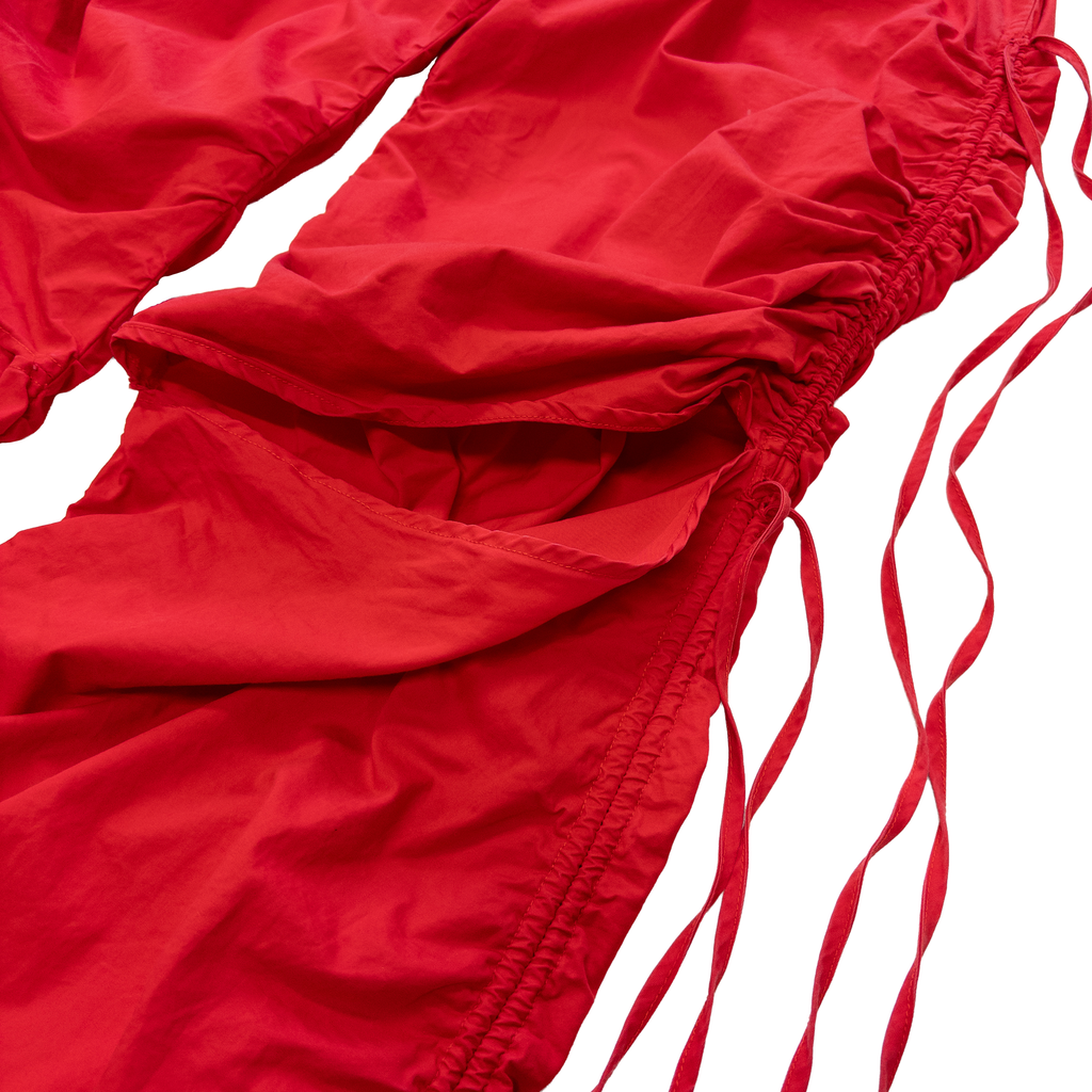 Jaded London Slit Side Strings Pants | M | Red