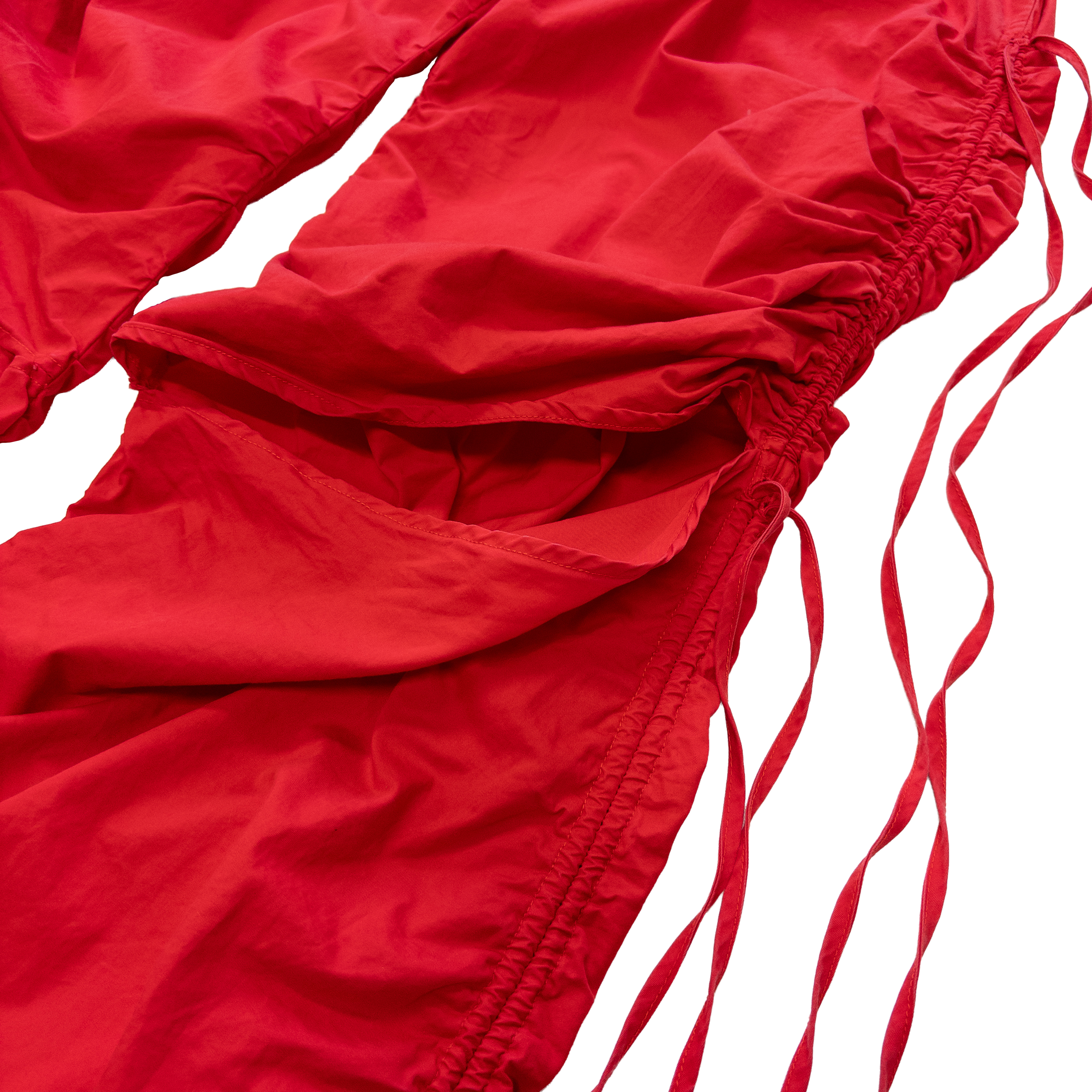 Jaded London Slit Side Strings Pants | M | Red