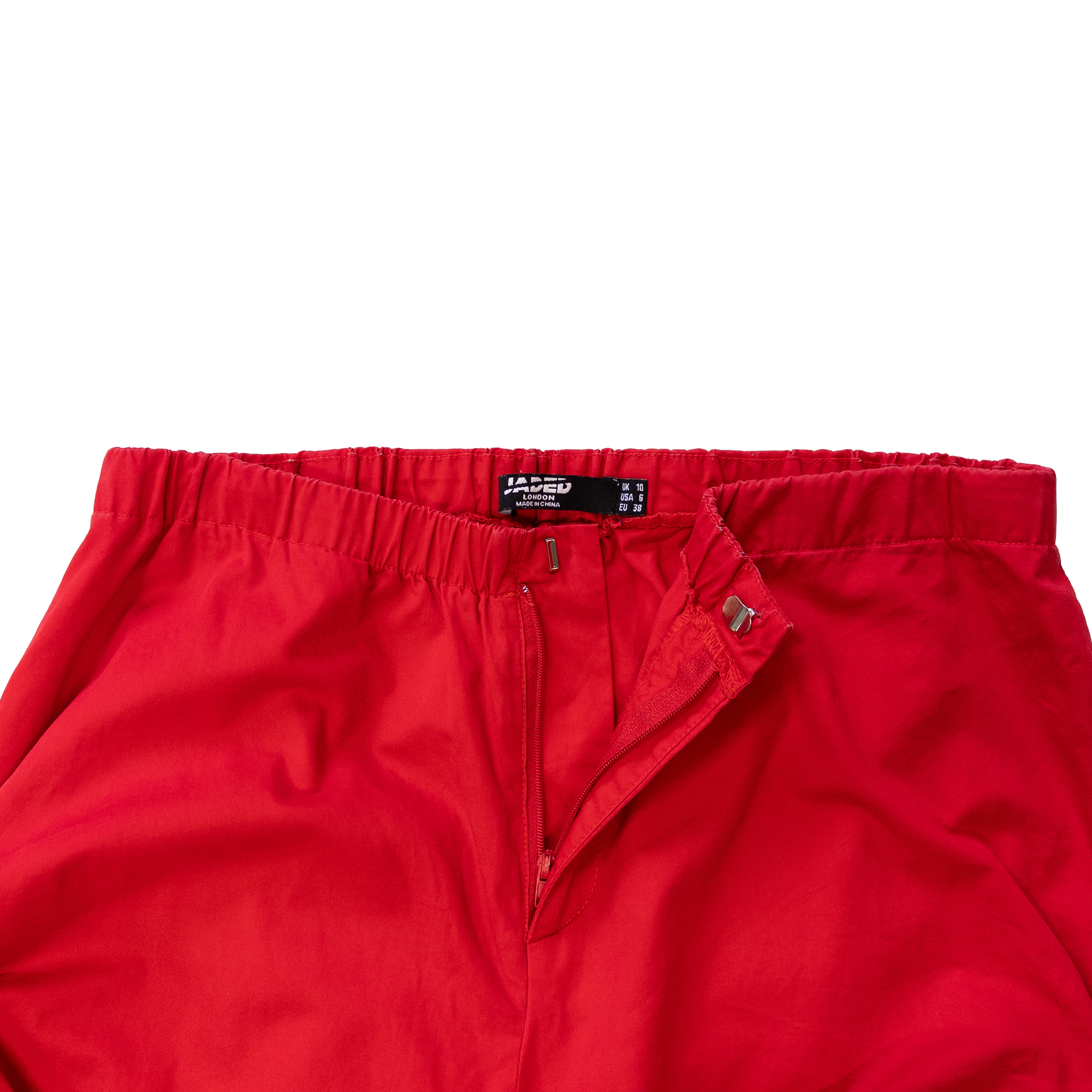 Jaded London Slit Side Strings Pants | M | Red