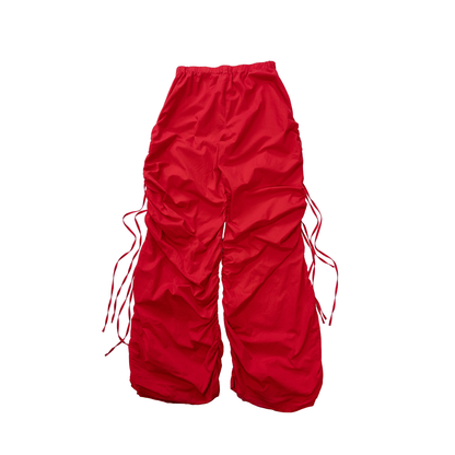 Jaded London Slit Side Strings Pants | M | Red