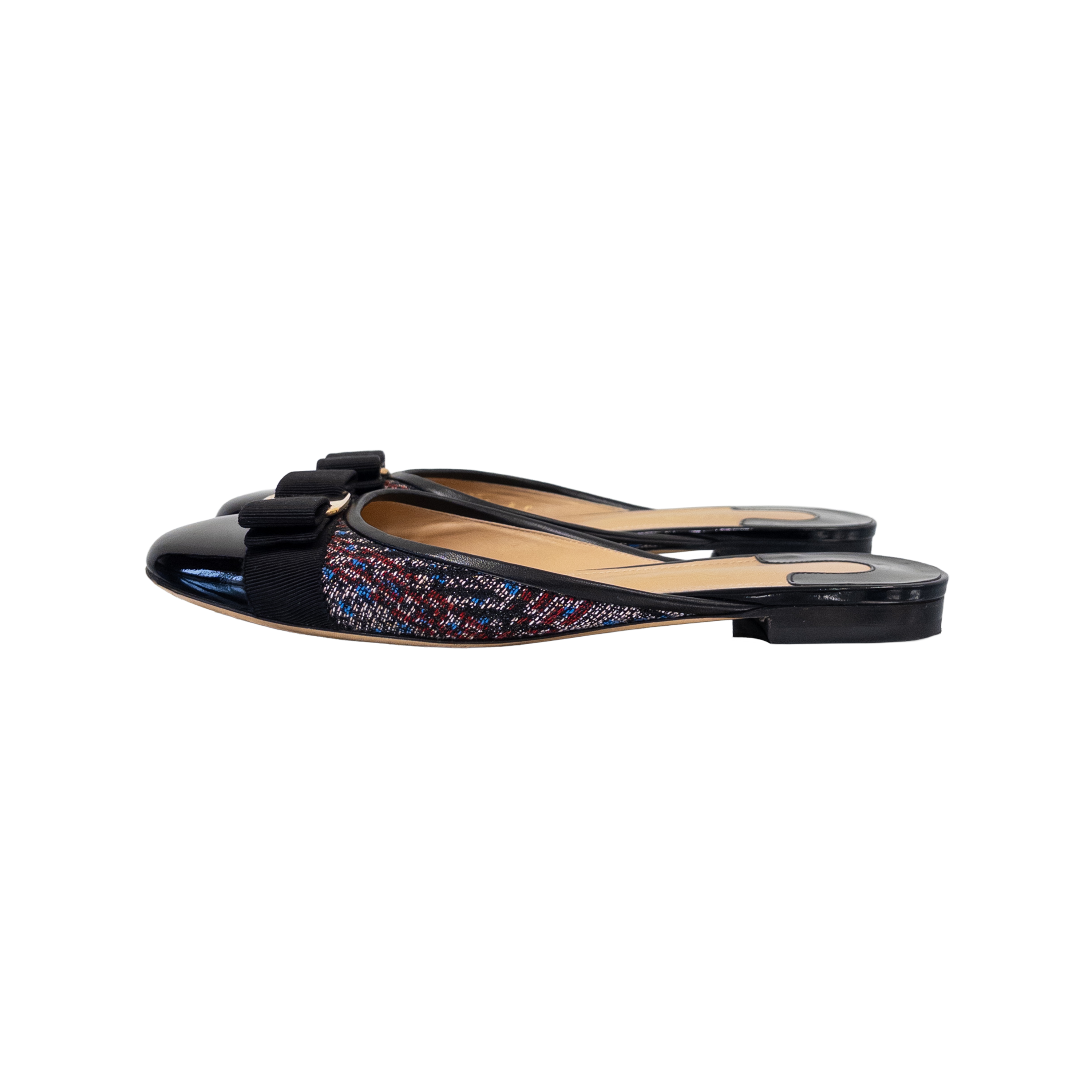 Salvatore Ferragamo Vara Bow Emile Mules Slide | Black