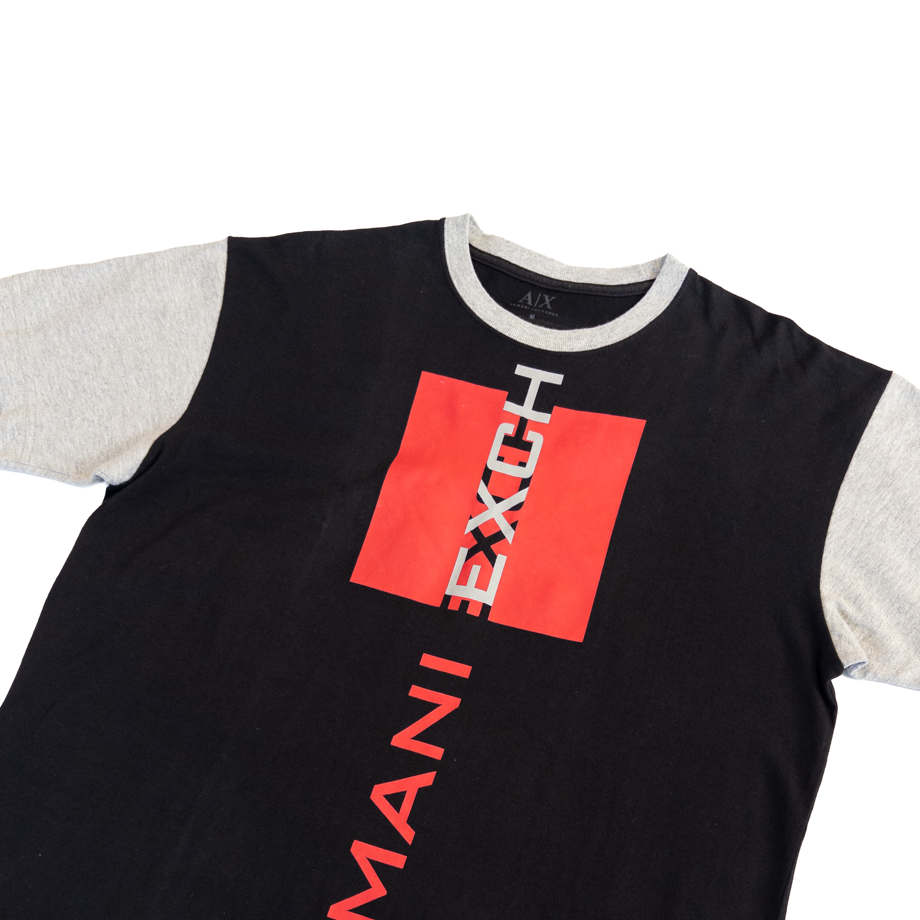 Armani Exchange T-Shirt | M | Black & Grey