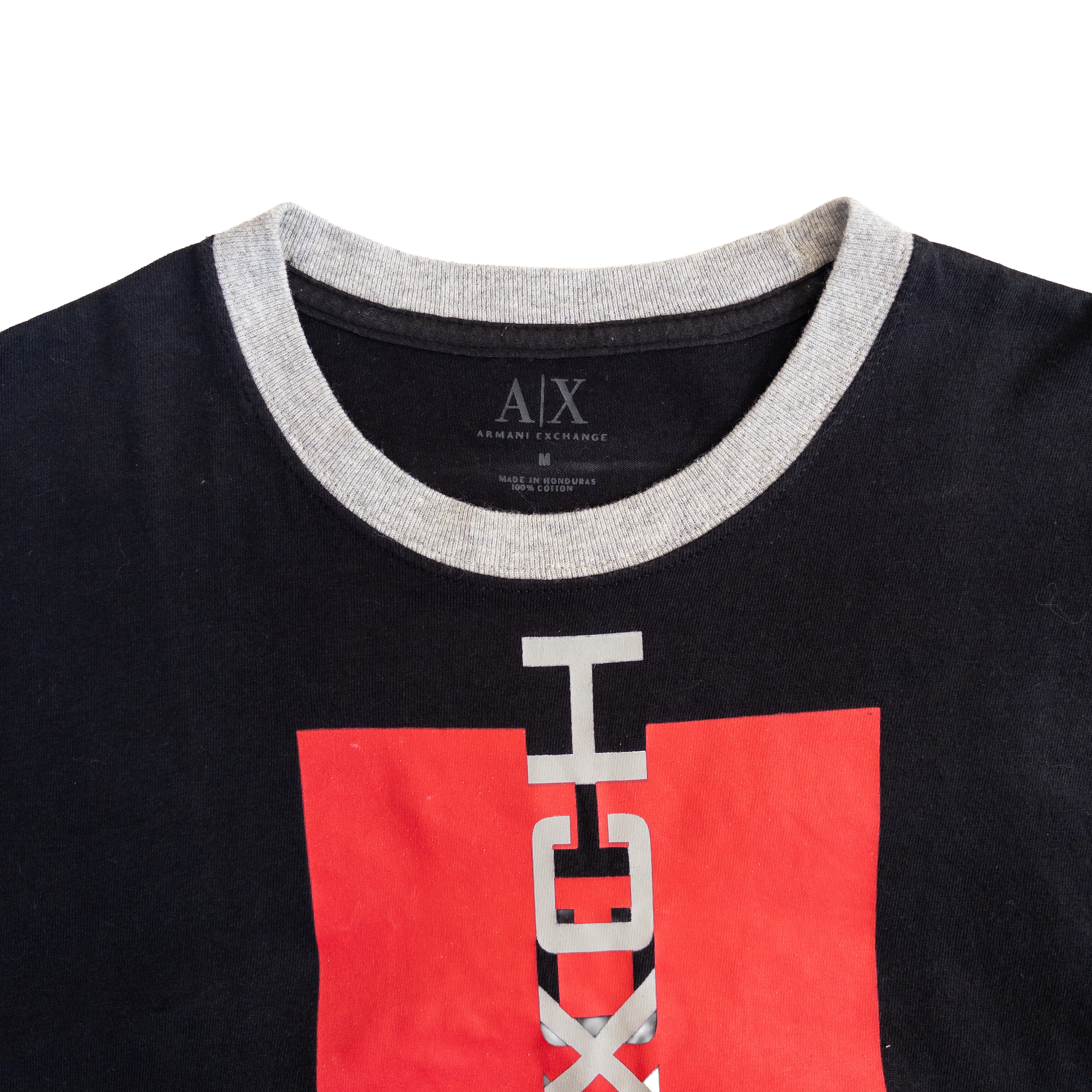 Armani Exchange T-Shirt | M | Black & Grey