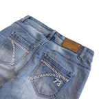 Arizona Low Rise Flared Jeans | 28 | Light Washed