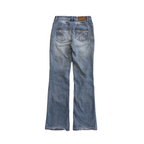 Arizona Low Rise Flared Jeans | 28 | Light Washed