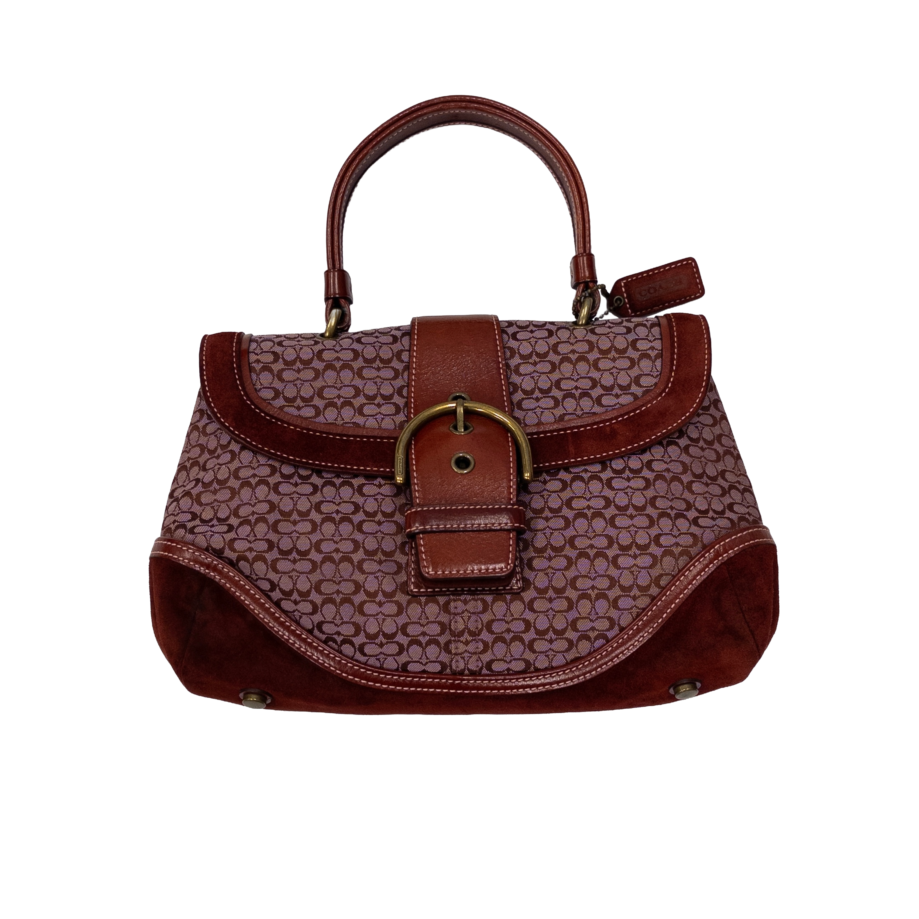 Coach Monogram Handbag | Red