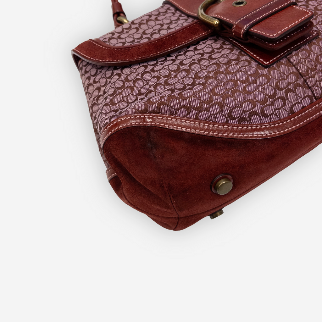 Coach Monogram Handbag | Red