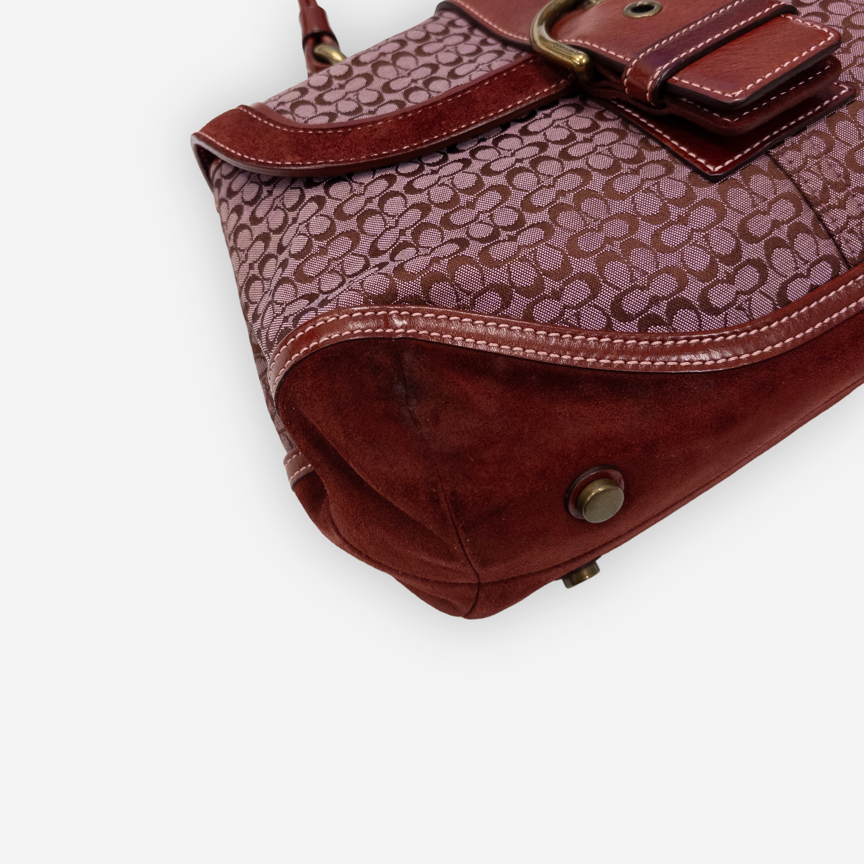 Coach Monogram Handbag | Red