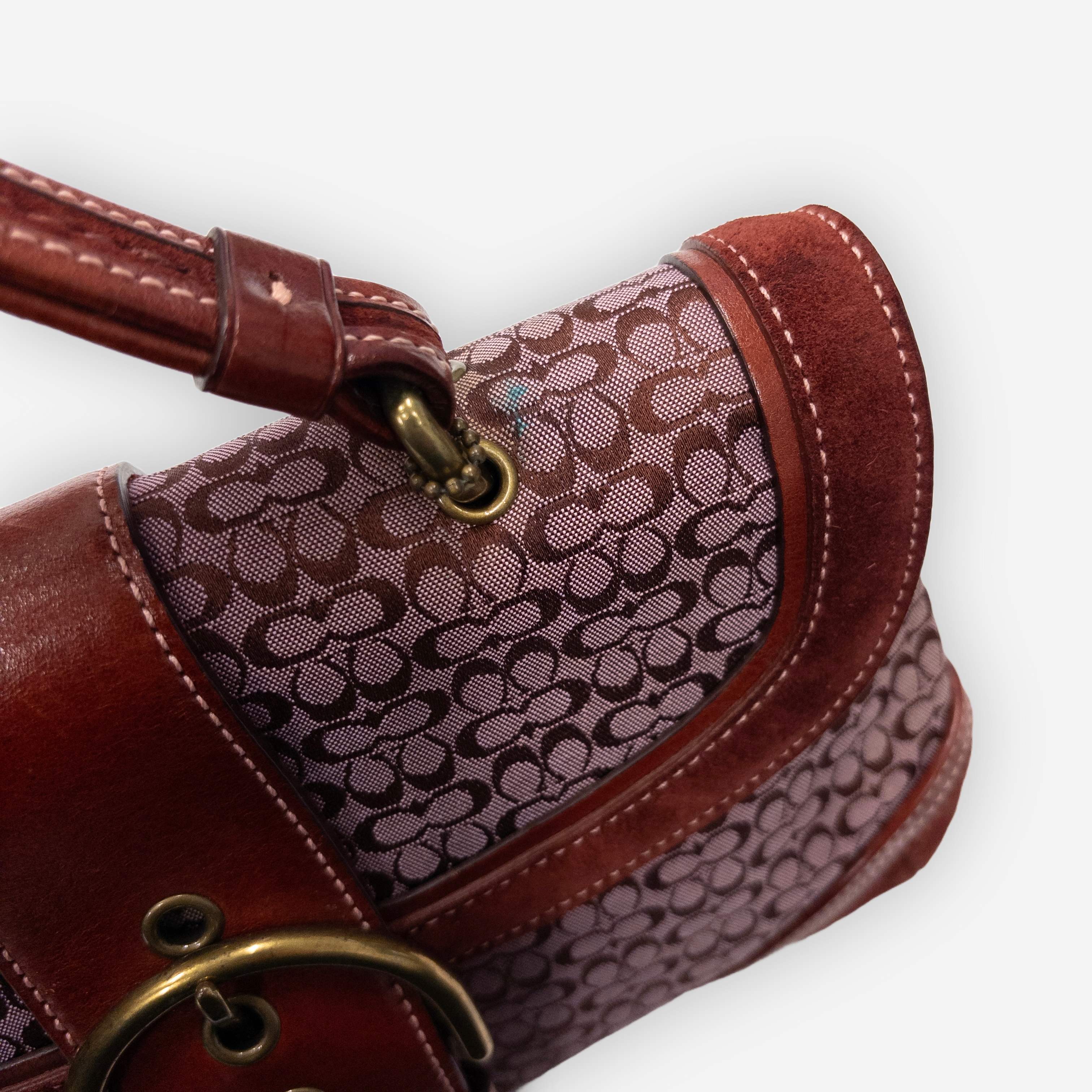 Coach Monogram Handbag | Red