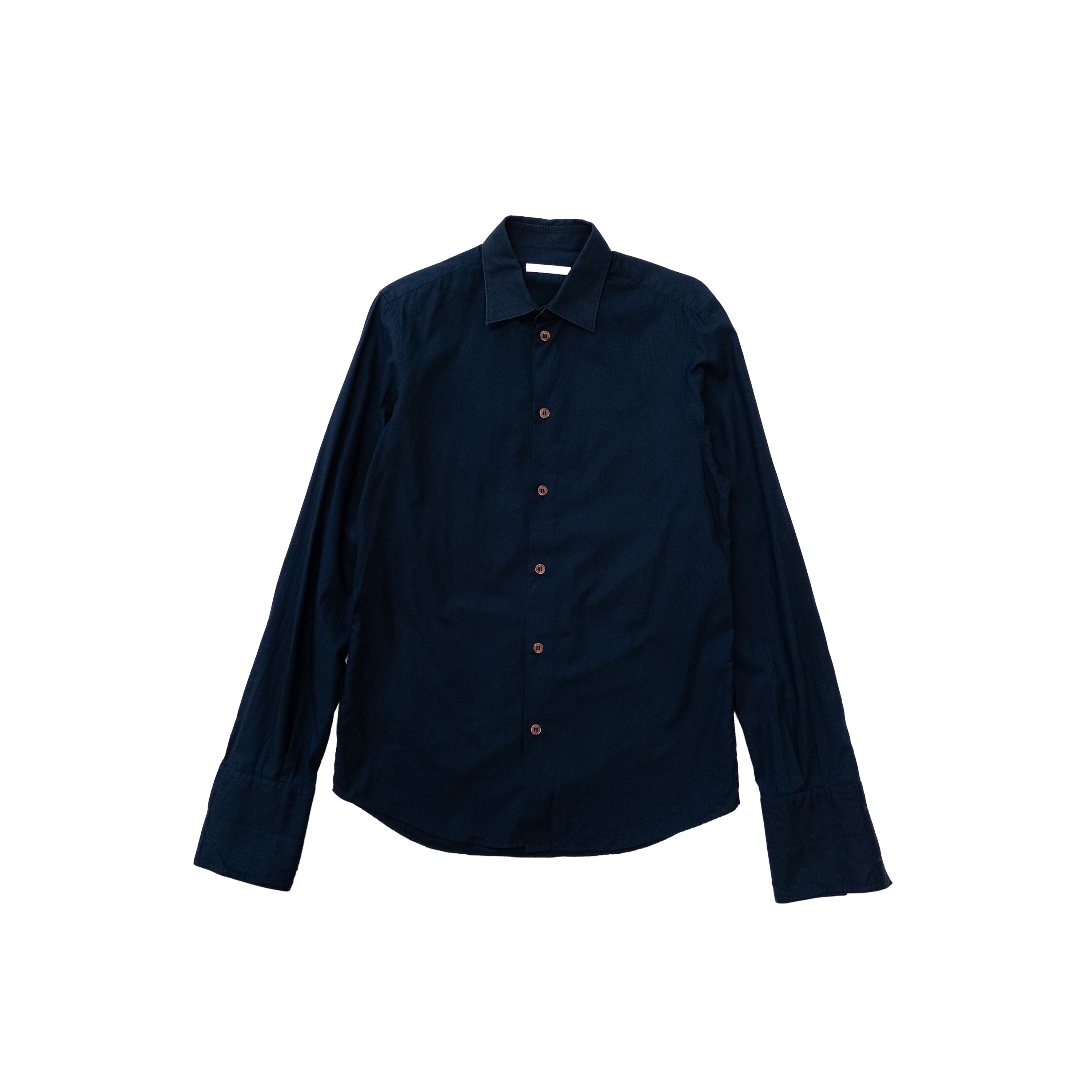 Helmut Lang Long Cuffs Button Up Shirt | M | Dark Navy