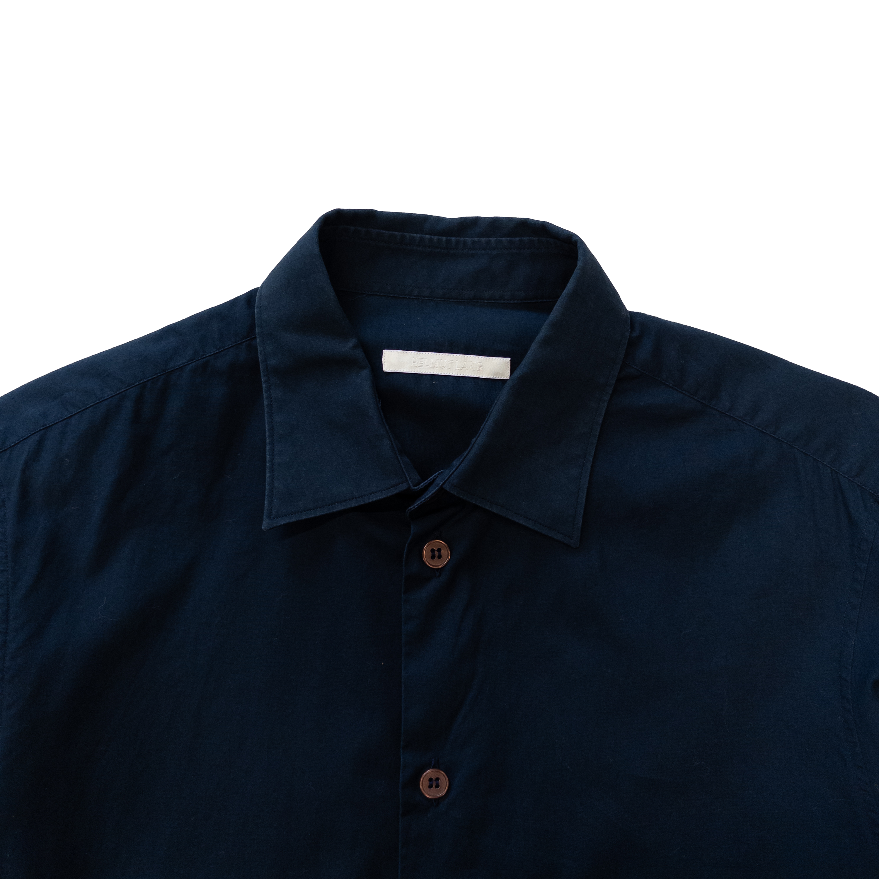 Helmut Lang Long Cuffs Button Up Shirt | M | Dark Navy
