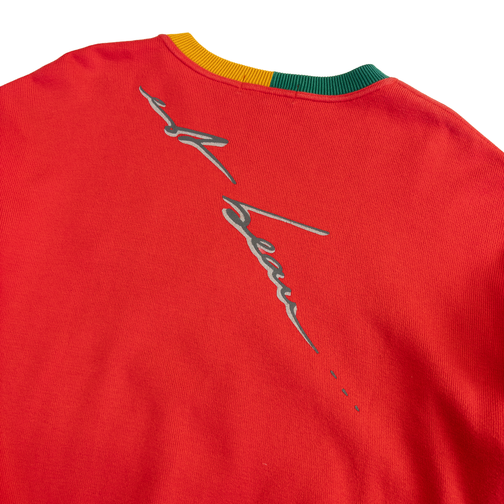 Kenzo Golf Embroidered Crew Neck Jumper | S-M | Red