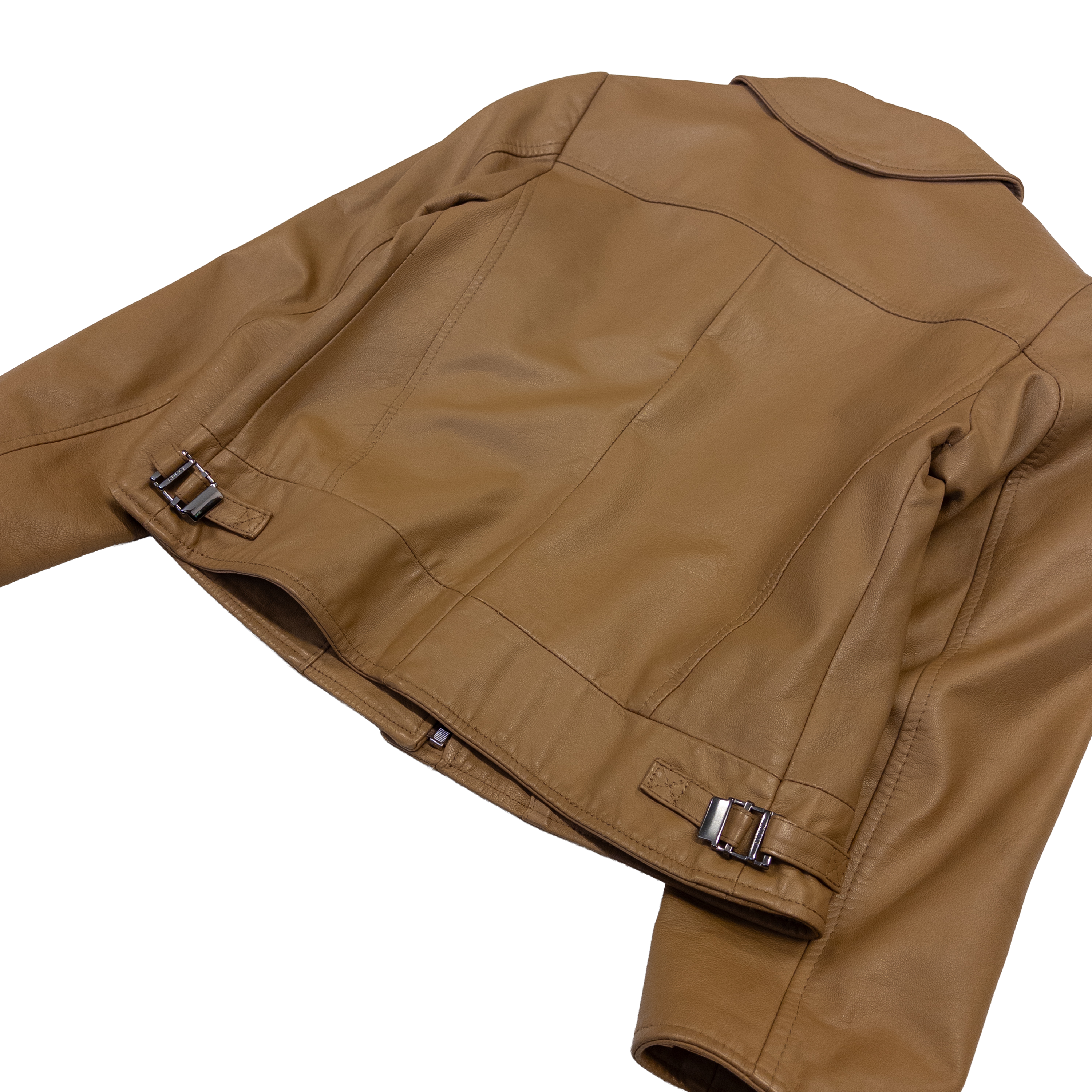 Made in Italy Genuine Leather Jacket | M-L | Beige