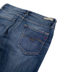 Replay Blue Jeans Low Rise Flared Jeans | 27 | Mid Washed