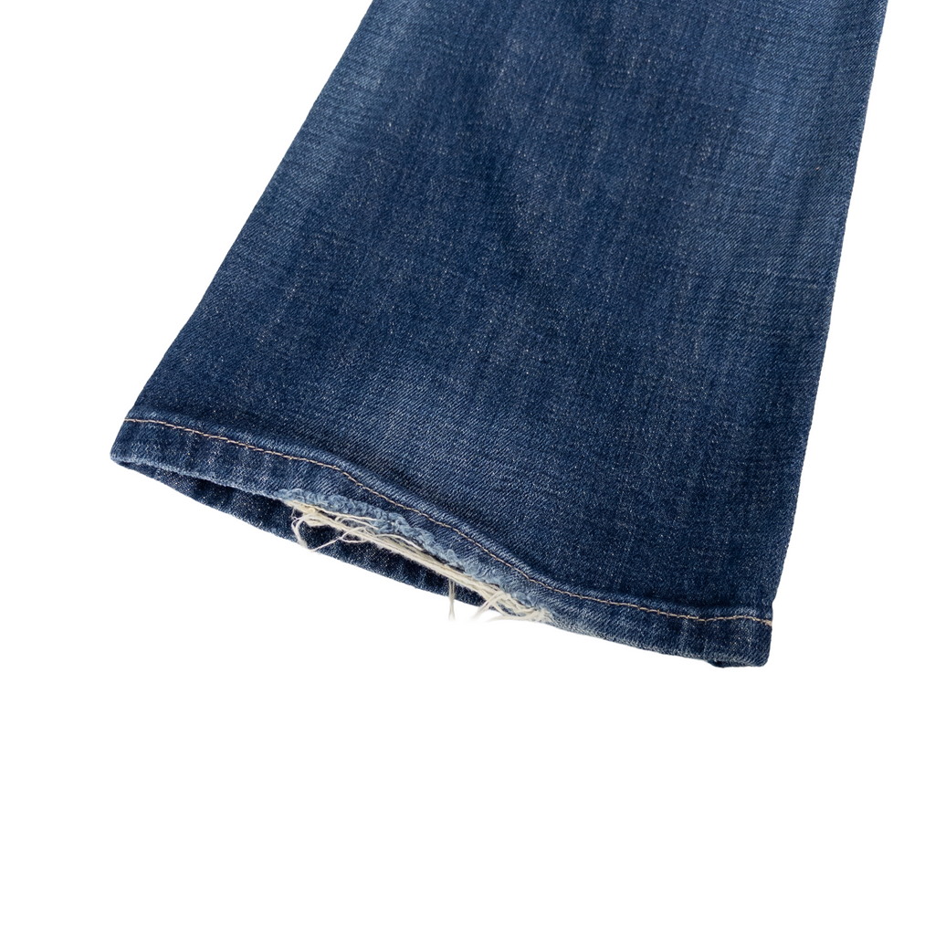 Replay Blue Jeans Low Rise Flared Jeans | 27 | Mid Washed