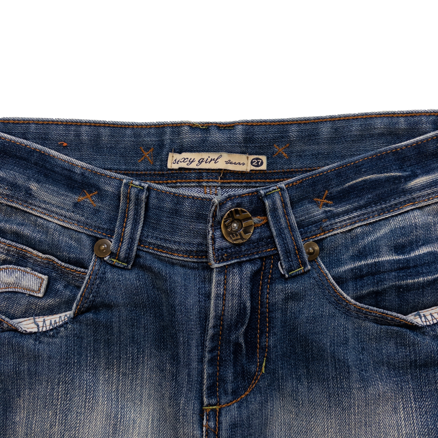 Sexy Girl Jeans Mini Skirt | Mid Wash