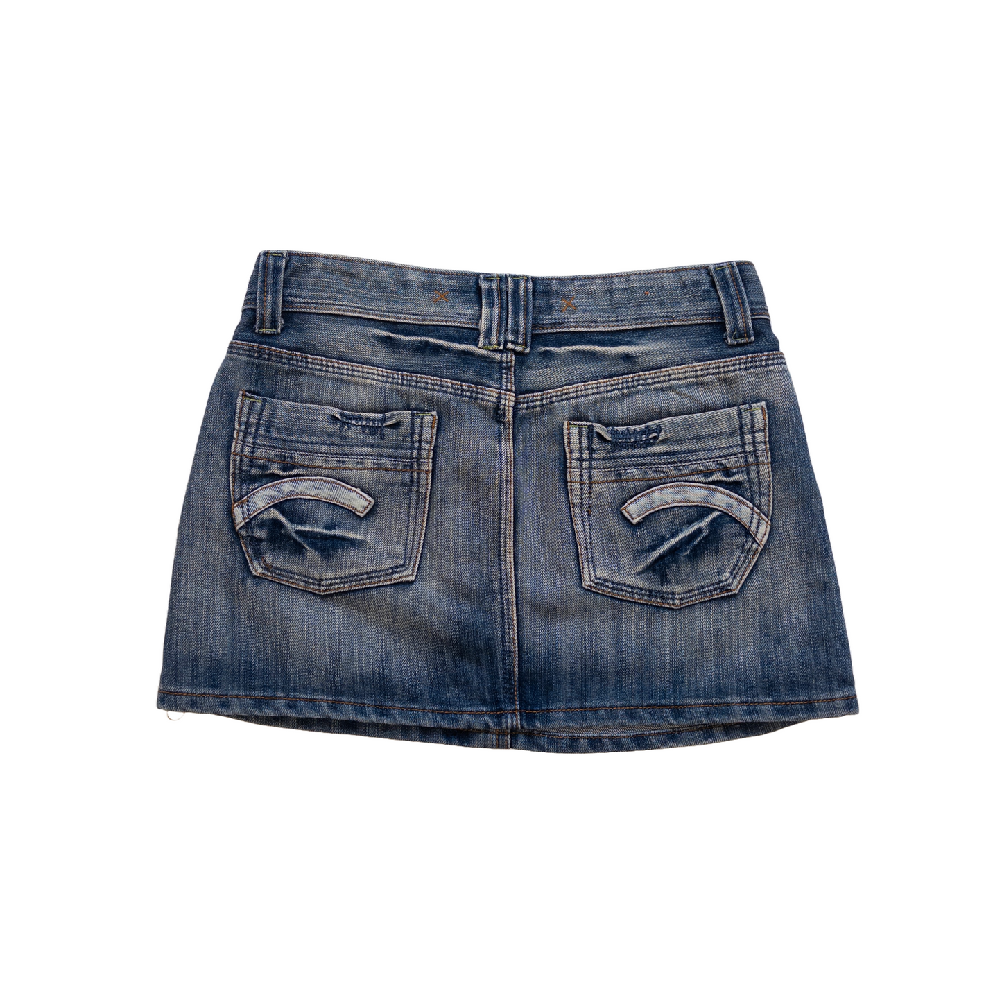 Sexy Girl Jeans Mini Skirt | Mid Wash