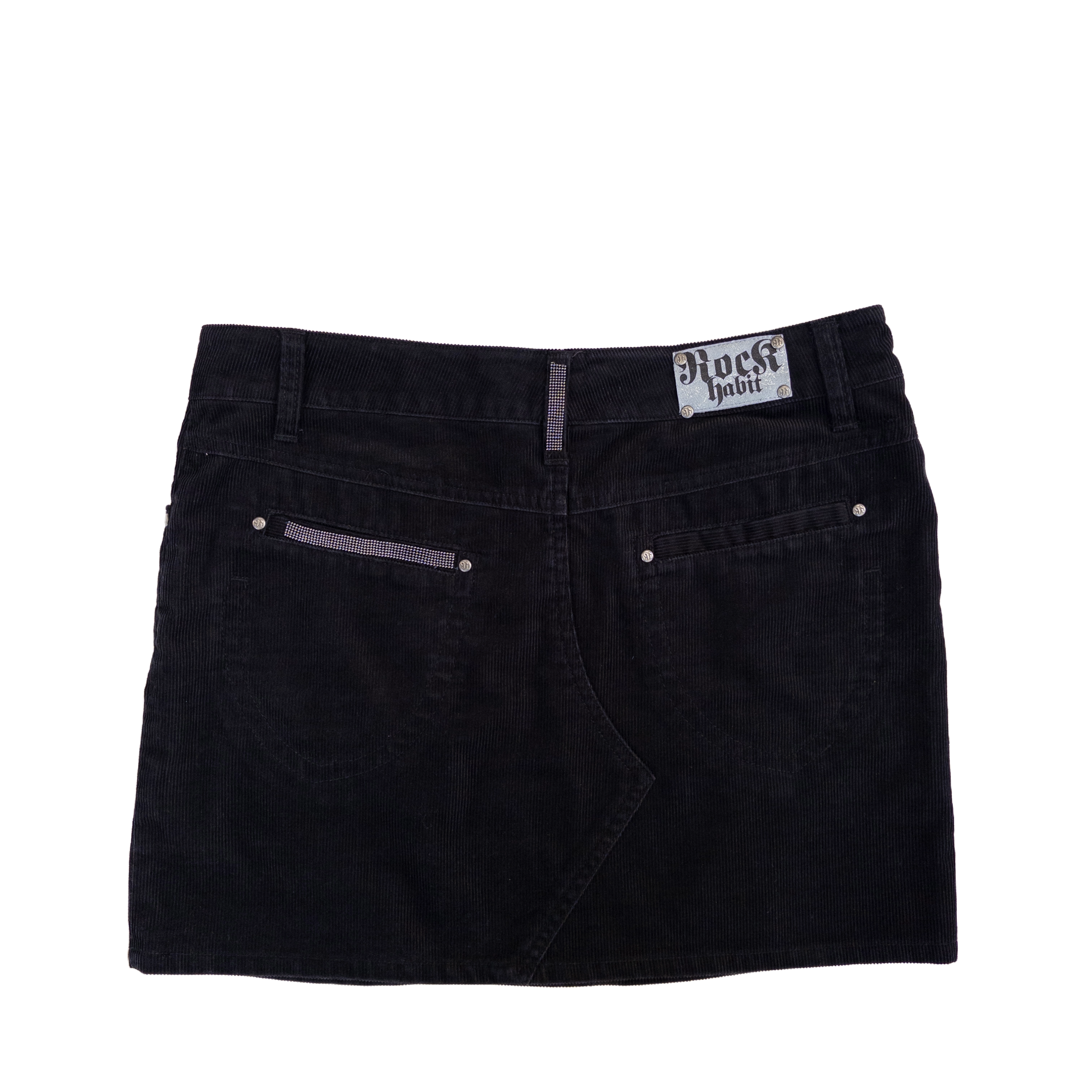 Oviesse Corduroy Mini Skirt | M | Black