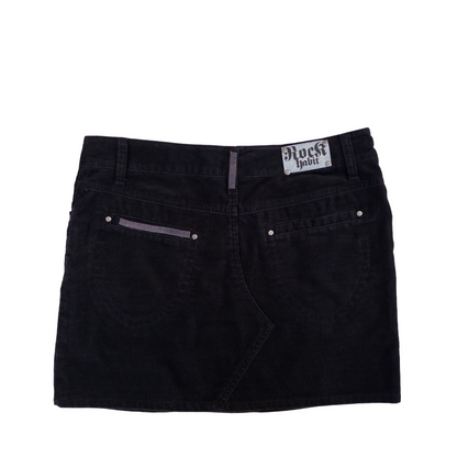Oviesse Corduroy Mini Skirt | M | Black