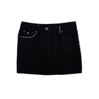 Oviesse Corduroy Mini Skirt | M | Black