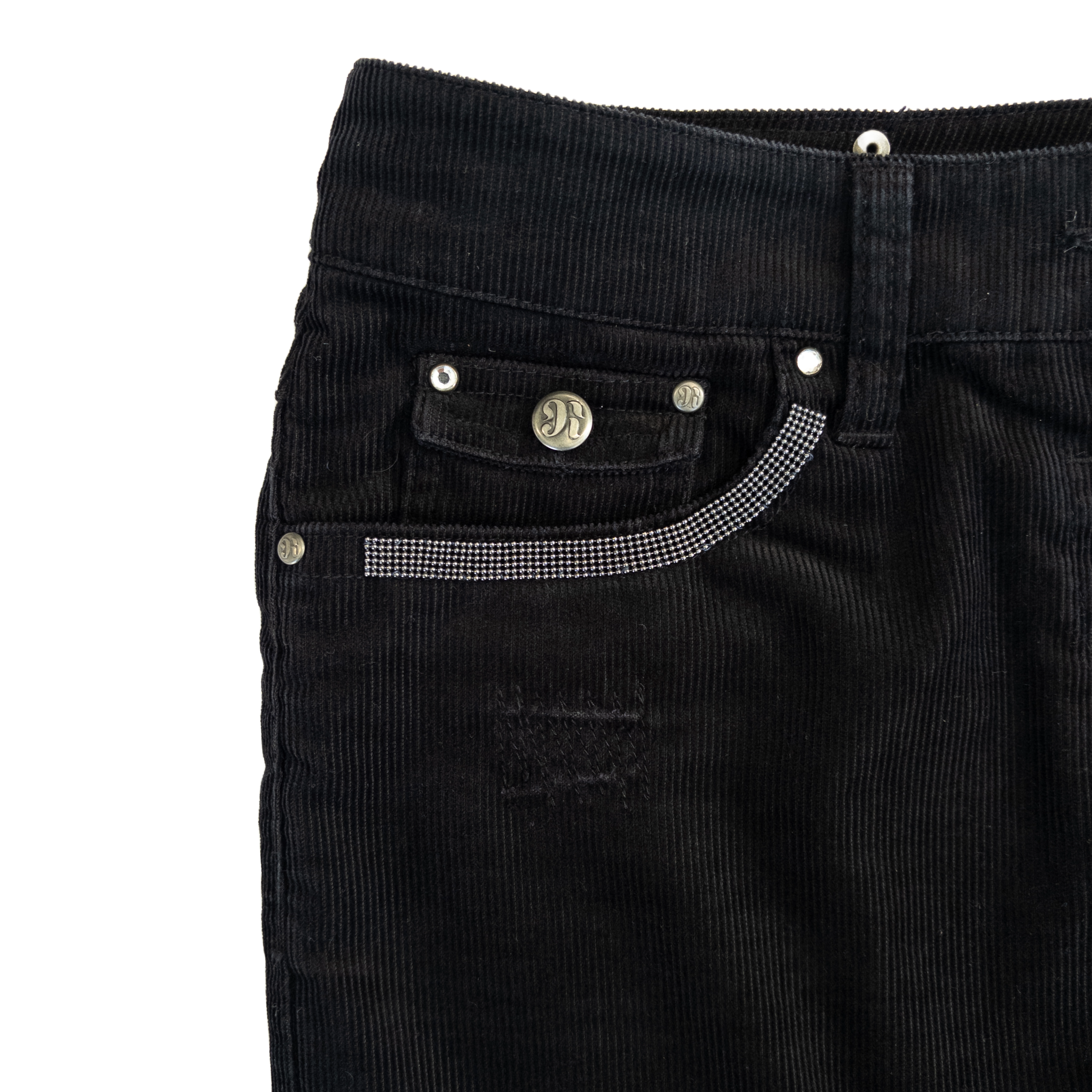 Oviesse Corduroy Mini Skirt | M | Black