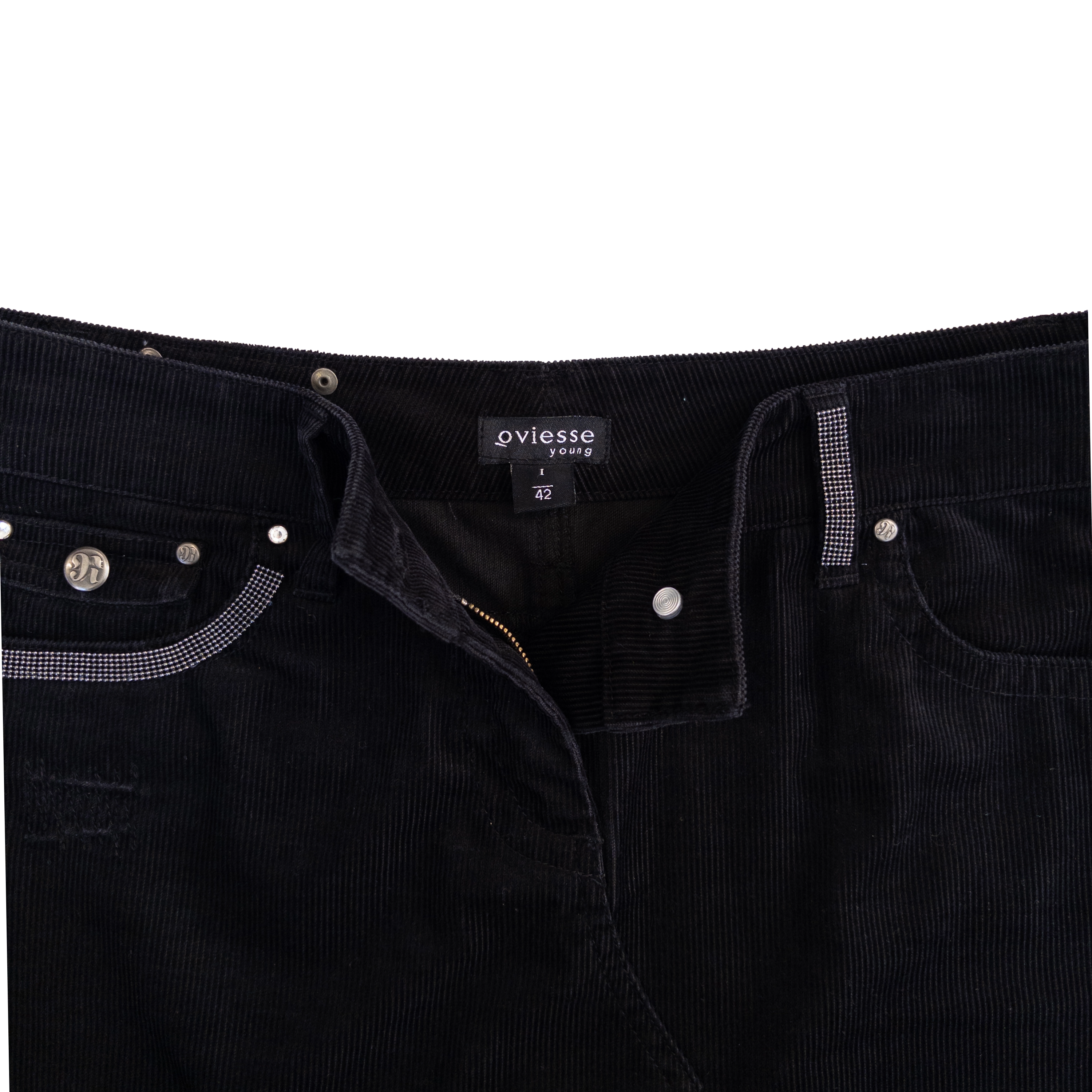 Oviesse Corduroy Mini Skirt | M | Black