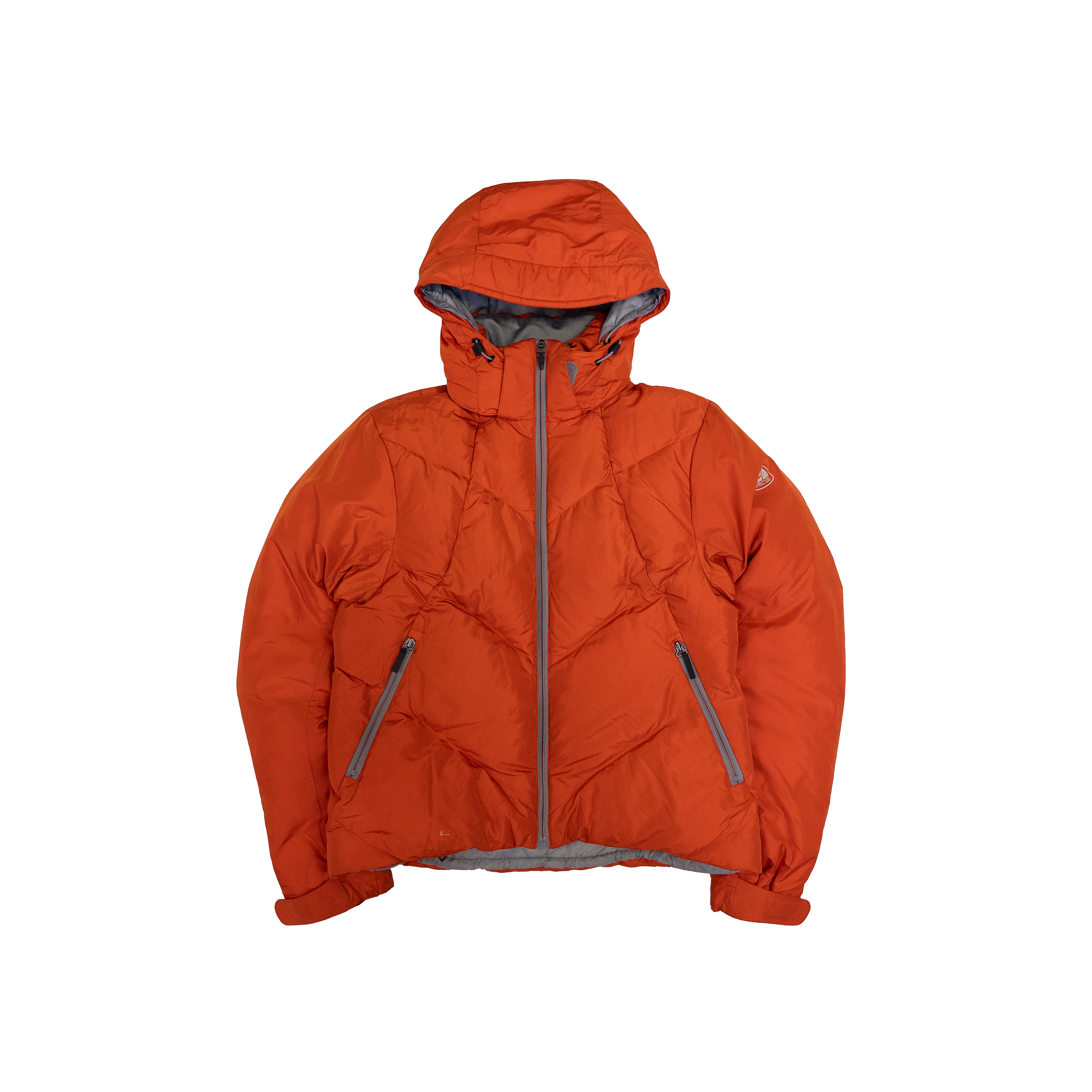 Nike ACG Full Zip Up Hoodie Puffer Jacket | M | Orange