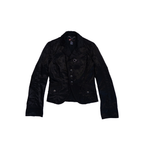 Diesel Embroidered Button Up Jacket | M-L | Black