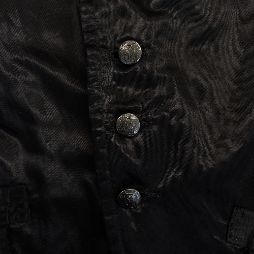 Diesel Embroidered Button Up Jacket | M-L | Black