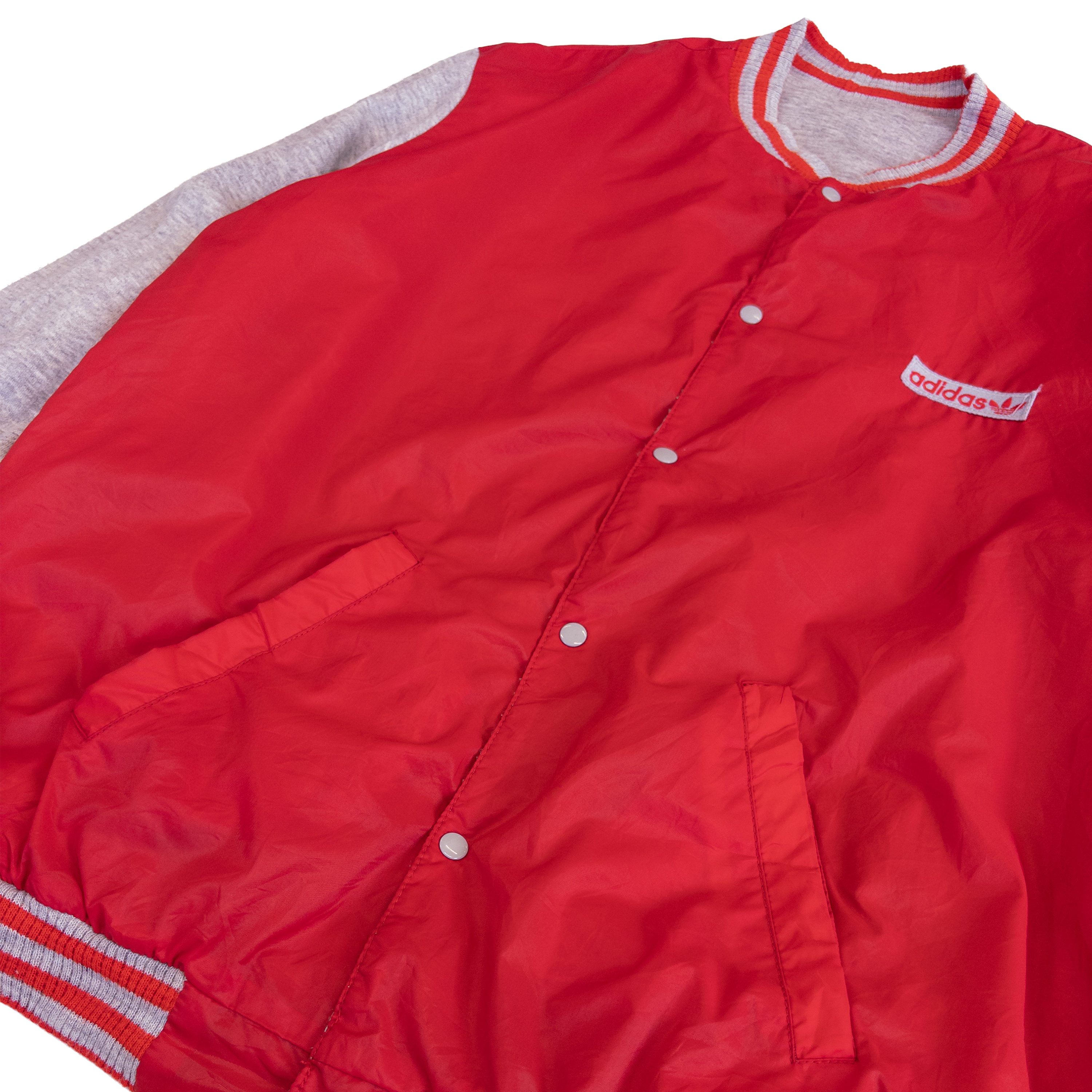 Adidas Reversible Track Jacket | Men’s M | Grey & Red