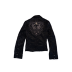 Diesel Embroidered Button Up Jacket | M-L | Black