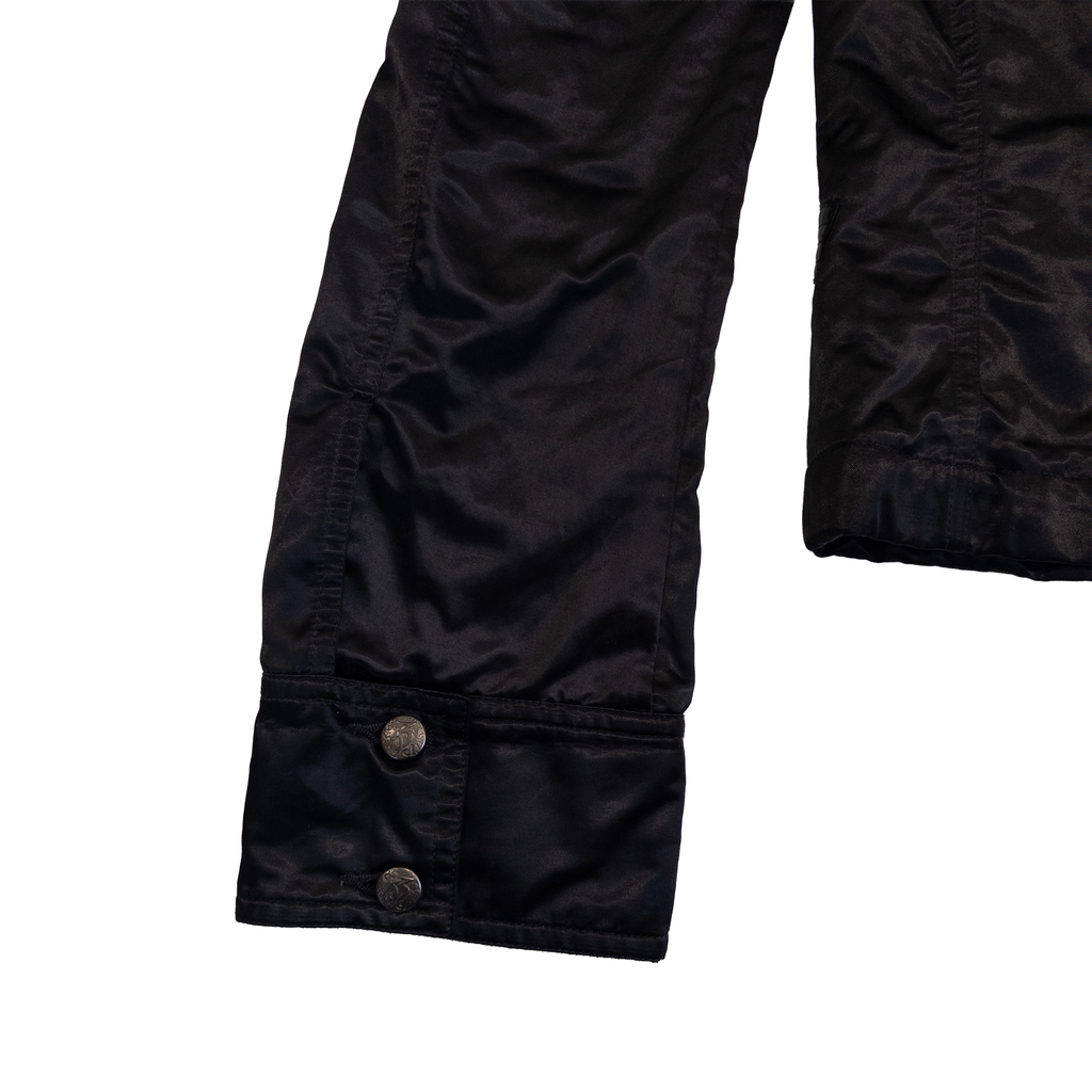 Diesel Embroidered Button Up Jacket | M-L | Black