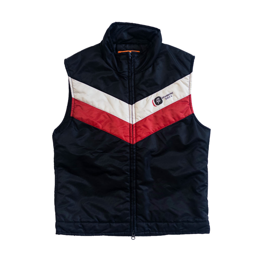 Fishbone Sista Zip Up Vest | M | Black