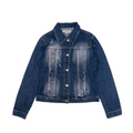 Obiettivo Industry Embroidered Denim Jacket | M-L | Mid Washed