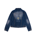 Obiettivo Industry Embroidered Denim Jacket | M-L | Mid Washed
